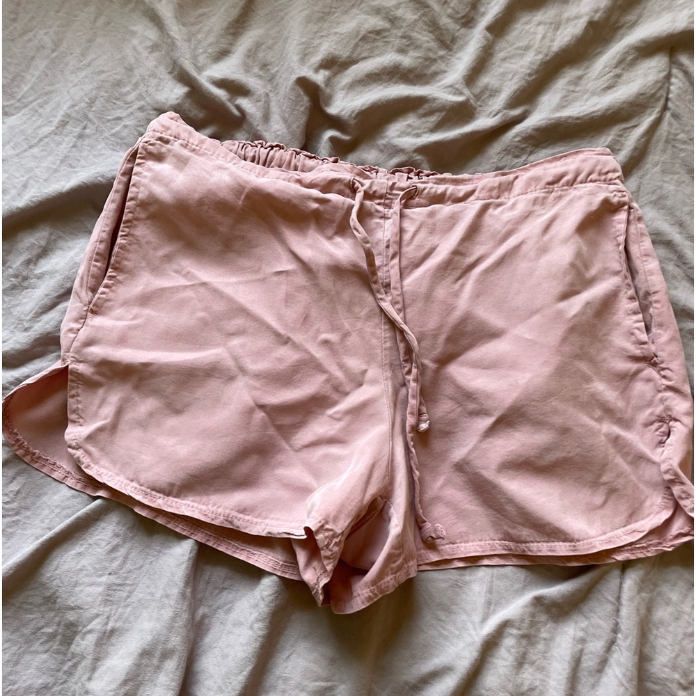 Brandy Melville pink shorts.  Fit like a small but have a stretchy waist.